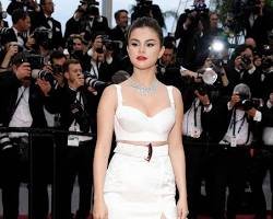 Selena Gomez in a Louis Vuitton ensemble at the 2020 Cannes Film Festival