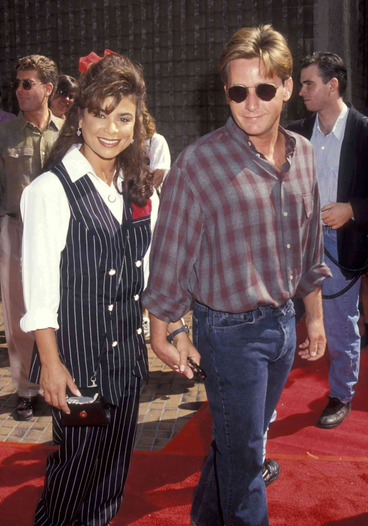 Paula Abdul and Emilio Estevez