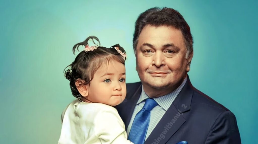 edited picture featuring Rishi Kapoor and Raha surfaced