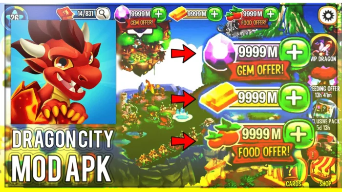 Dragon City MOD APK V 24.10.2 (2024) – Unlimited Money and Gems