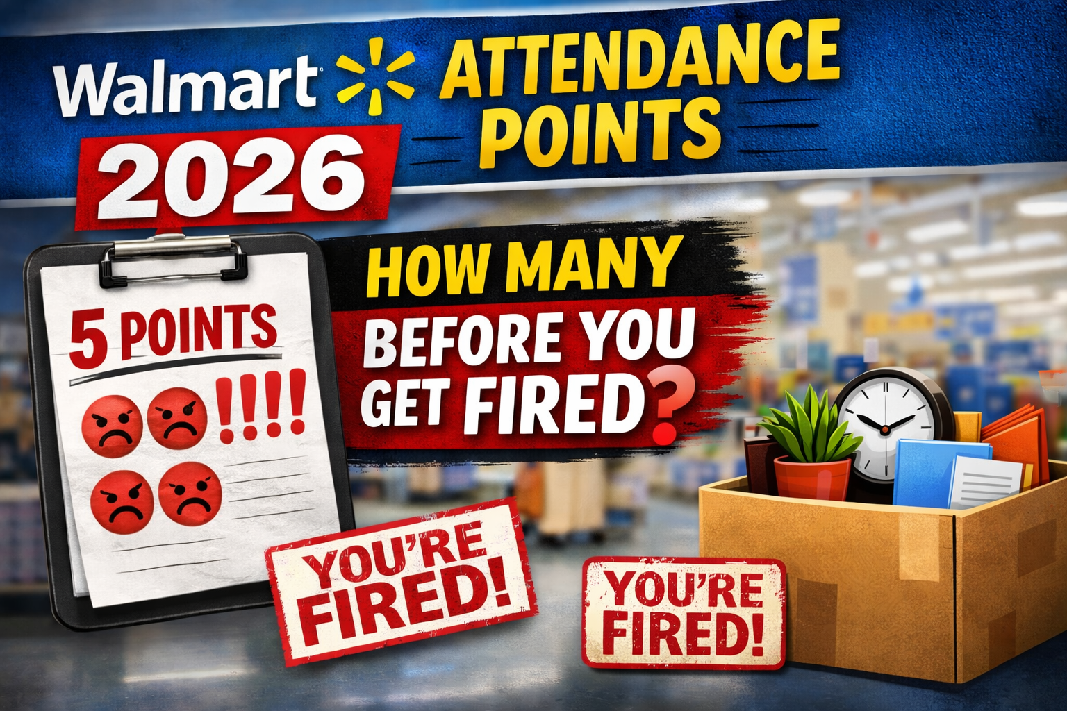 Walmart Attendance Points (2026) How Many Before You Get Fired
